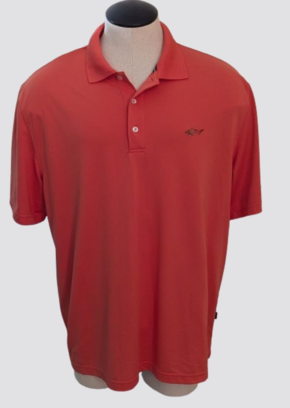 Mint Condition GREG NORMAN Five Iron Play Dry Golf Polo Shirt Size XL